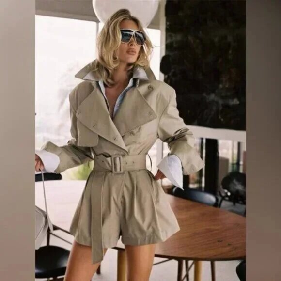 Helsa The Short Trench Jumpsuit - Picture 2 of 14